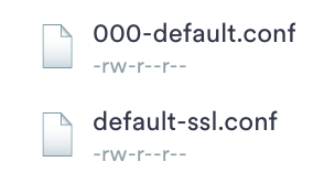 apache 中的 Sites available 文件列表